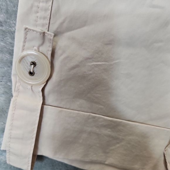 Briggs New York Women's Shorts New sz !2 Cotton Beige 5.5 in inseam - Picture 6 of 11